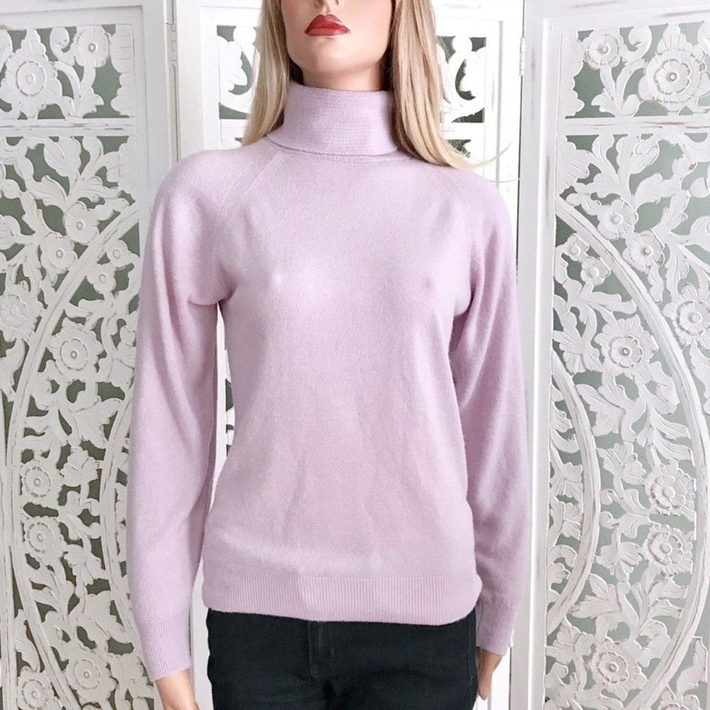 Vintage Lord & Taylor Lavender Turtleneck Sweater